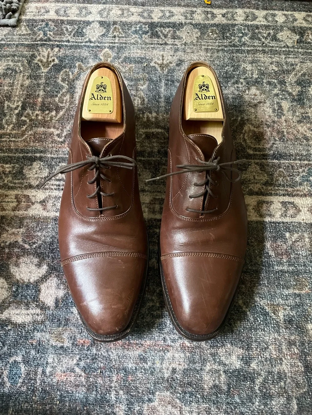 🍎Peal and co brooks brothers cap toe Oxford🍎